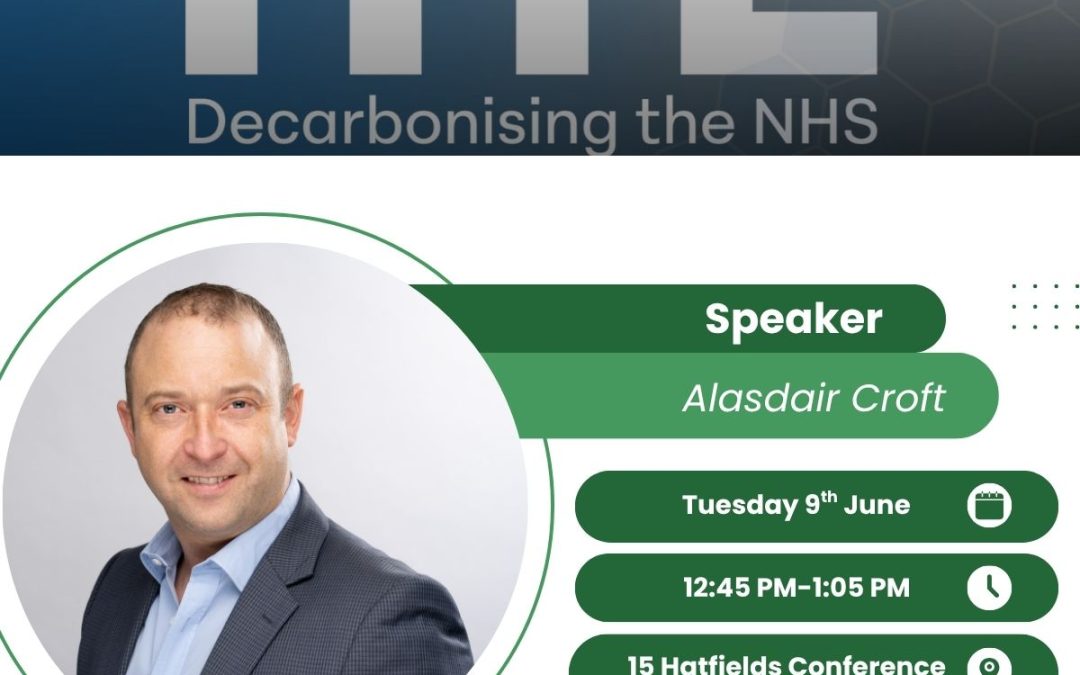 Key Speaker at the Decarbonising the NHS Conference!